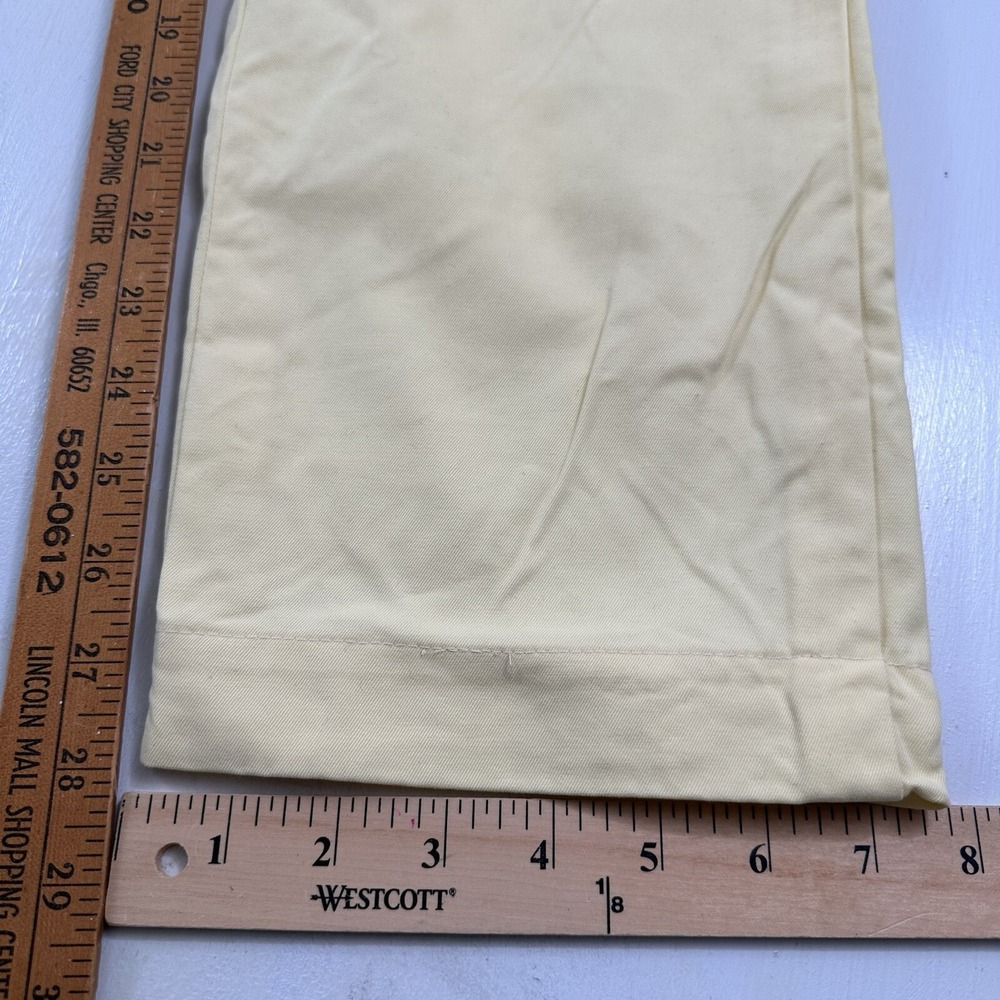 Brooks Brothers Mens Clark Chino Pants Actual 32x28 Yellow‎ 100% Cotton Straight - Picture 7 of 16